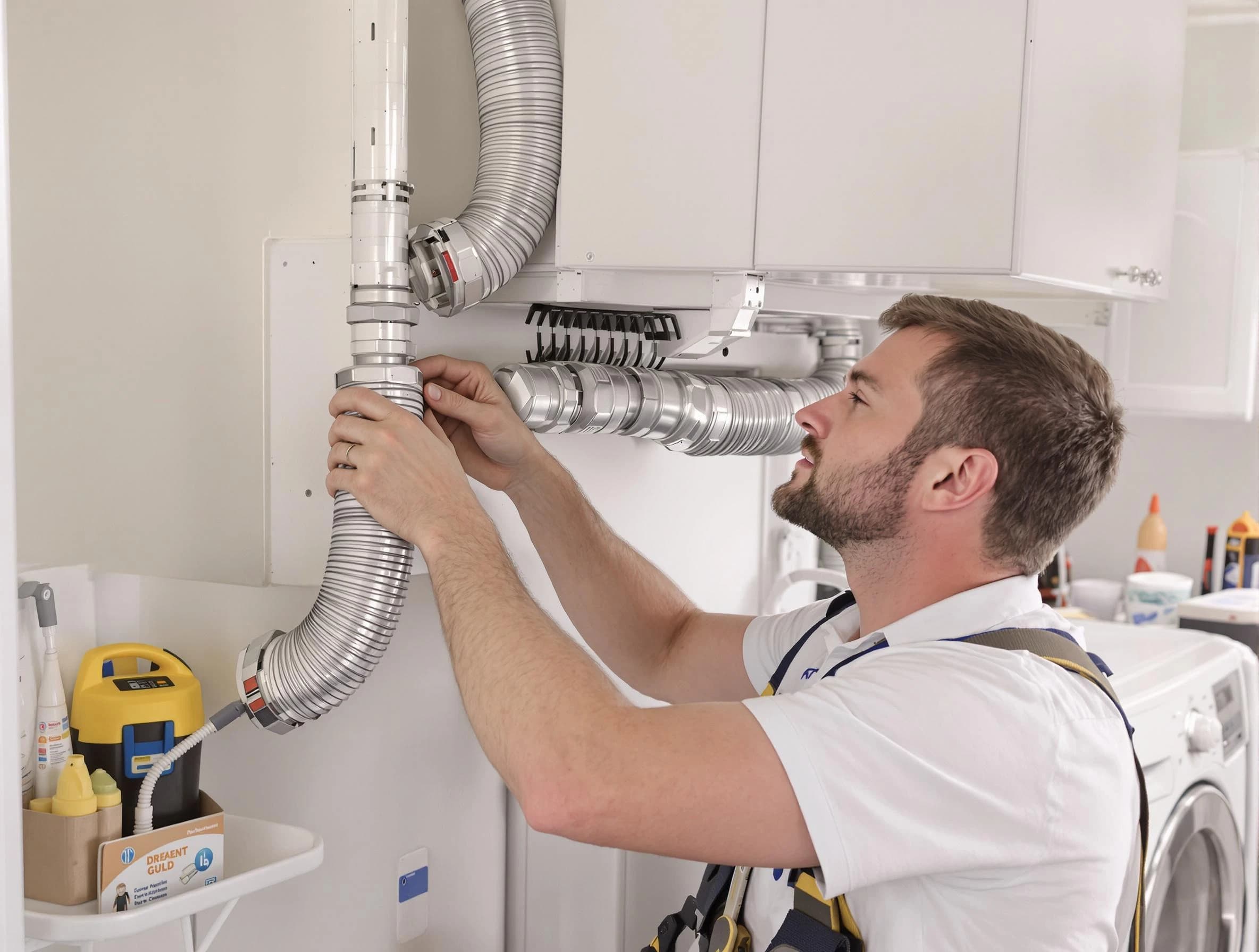 Professional dryer vent repair and installation by South Valley Dryer Vent Cleaning in South Valley