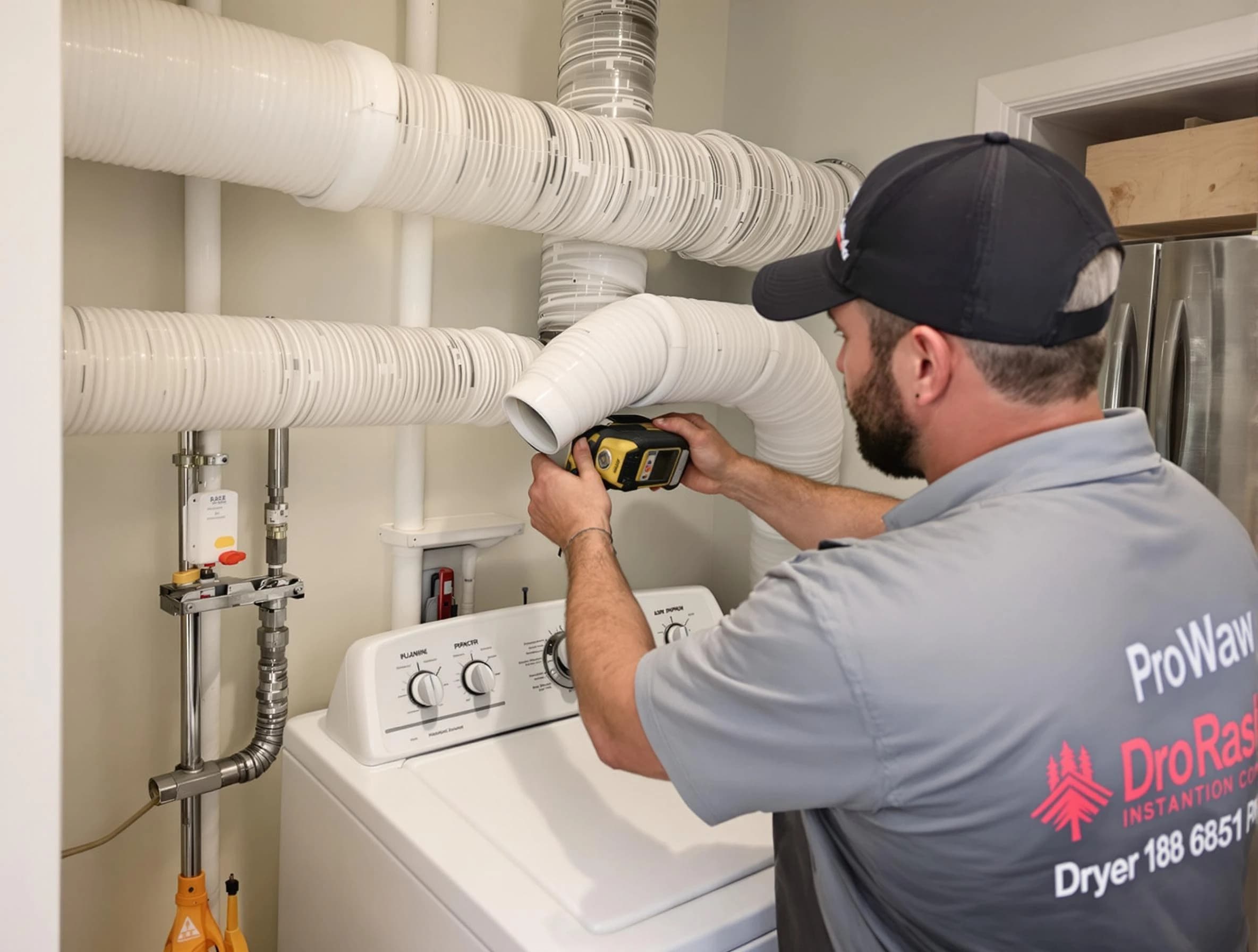 Professional dryer vent hose installation by South Valley Dryer Vent Cleaning in South Valley