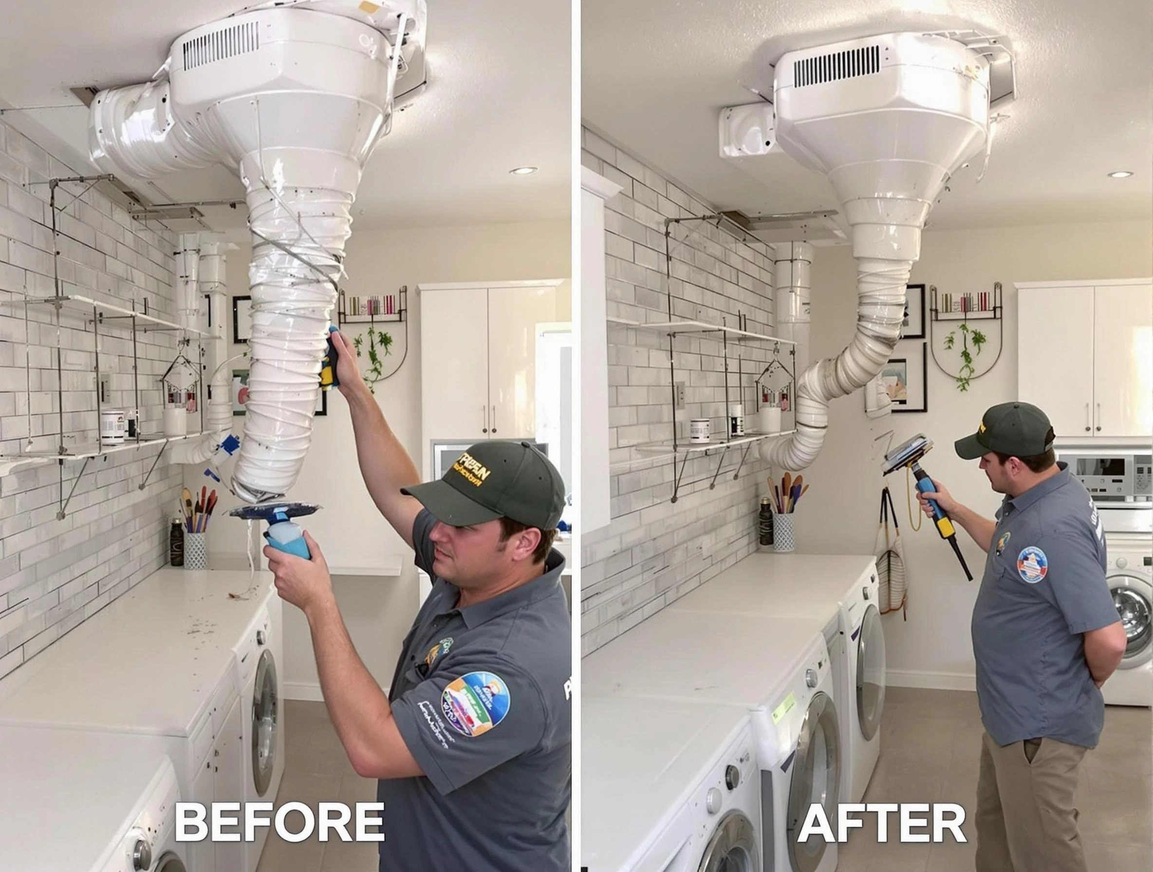 Professional dryer exhaust vent cleaning by South Valley Dryer Vent Cleaning in South Valley