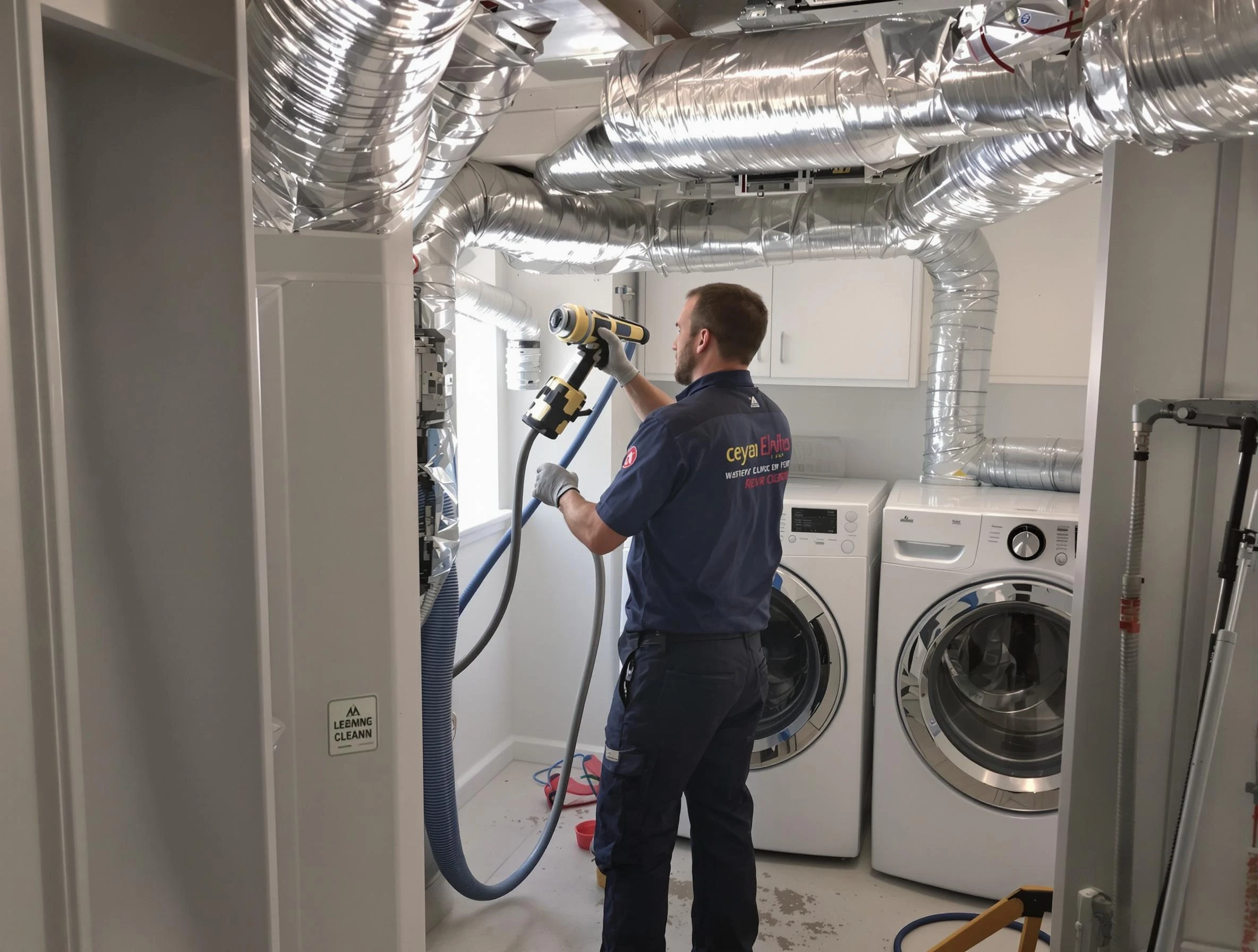 South Valley Dryer Vent Cleaning specialist using advanced equipment for thorough duct cleaning in South Valley